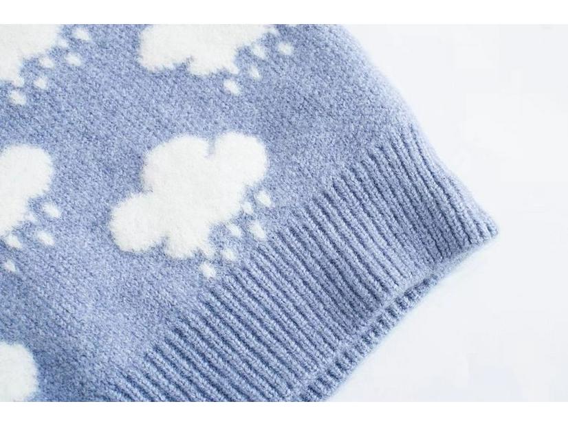 2024 Autumn Women's European & American-Style Fashion Jacquard Knit Vest - Simple & Versatile