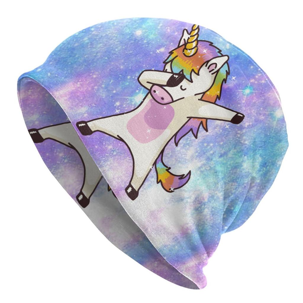 Sleeping Baby Rainbow Unicorn Skullies Beanies Caps For Unisex Women Unisex Fashion Winter Warm Knitting Hat Adult Bonnet Hats