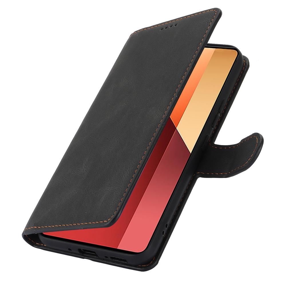 Für Xiaomi Redmi Note 13 4G Brieftaschenhüllen Sturzsichere Leder-Handyhülle