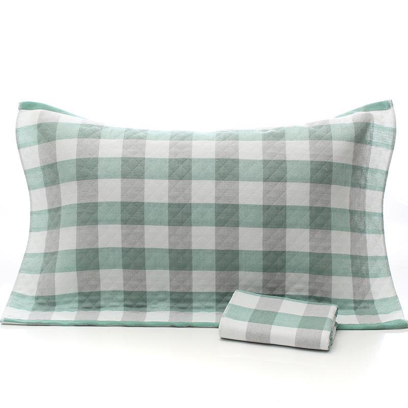 Three-Layer Gauze Cotton Pillowcases: Dirt-Resistant, Mite-Proof, Soft, Thickened, No Pilling or Shedding.