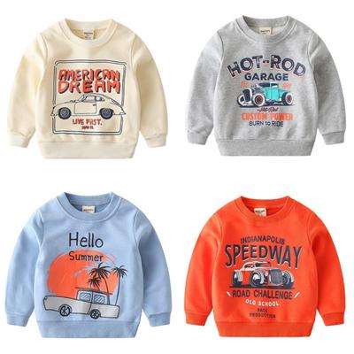 1-8 Years Kids Cartoon Print Sweatshirt Children's O-neck Top
