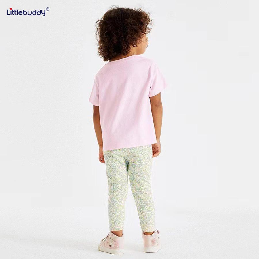 Littlebuddy Summer Kids T-Shirt Set 2-7 Years Old, 2-Piece Outfit, Round Neck Short Sleeve