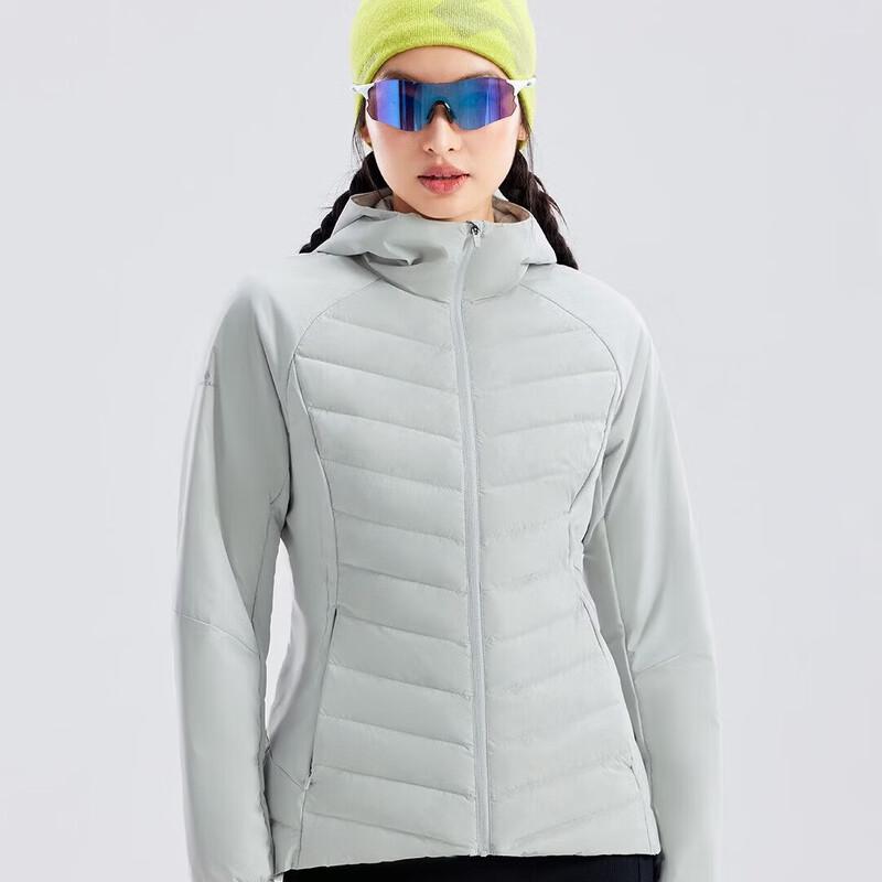 Pioneer Camp Women's Spliced Hooded 90% Duck Down Waist-Cinching Jacket