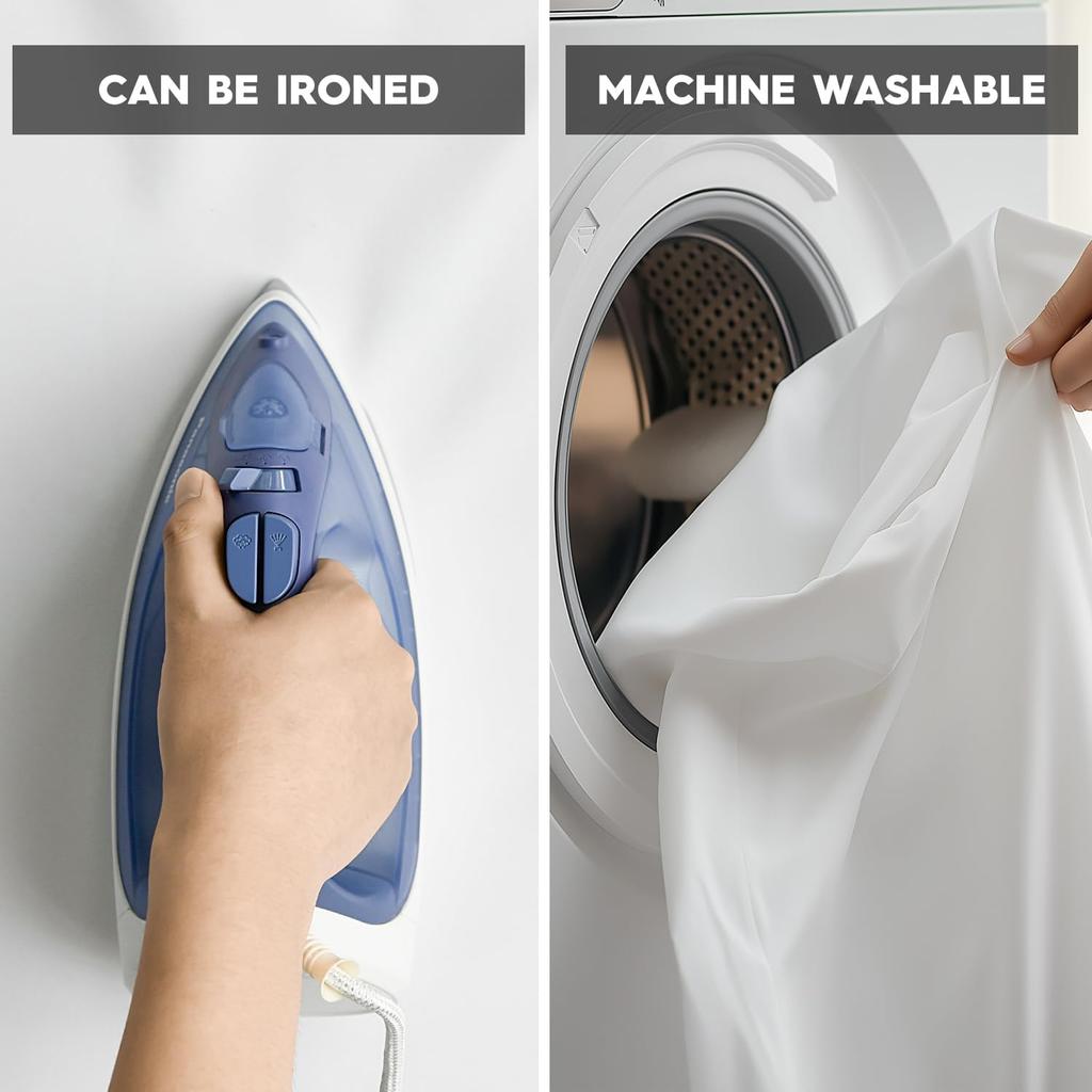 Horaldaily Spring Tablecloth 60×84 Inch Rectangular, Boho Naturalistic Style Brown Flower Washable Seasonal Table Cover for Party Picnic Dinner