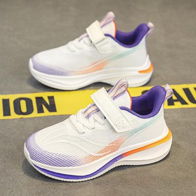 Children's Sports Shoes Jogging Shoes Cushioning Soft Bottom Girls Boys Mesh Running Shoes Middle and Big Children