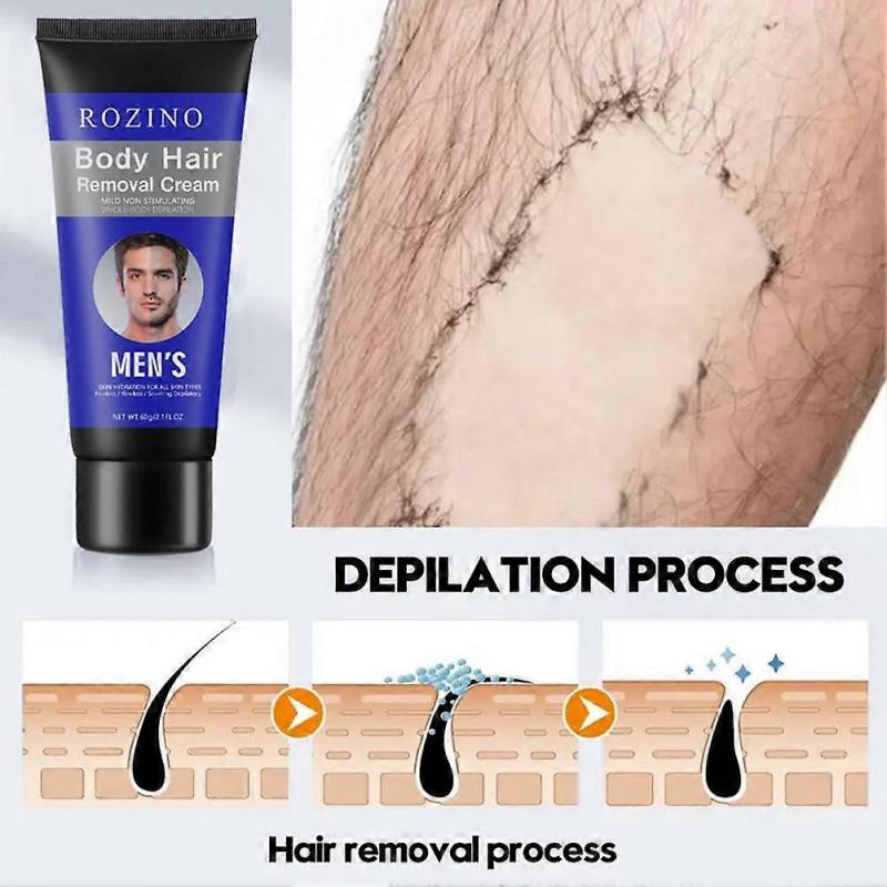 60g(A)$ Hair Removal Cream for Men Gentle Hair Removal for Face Beard Beard Personal Care Facial Cleansing