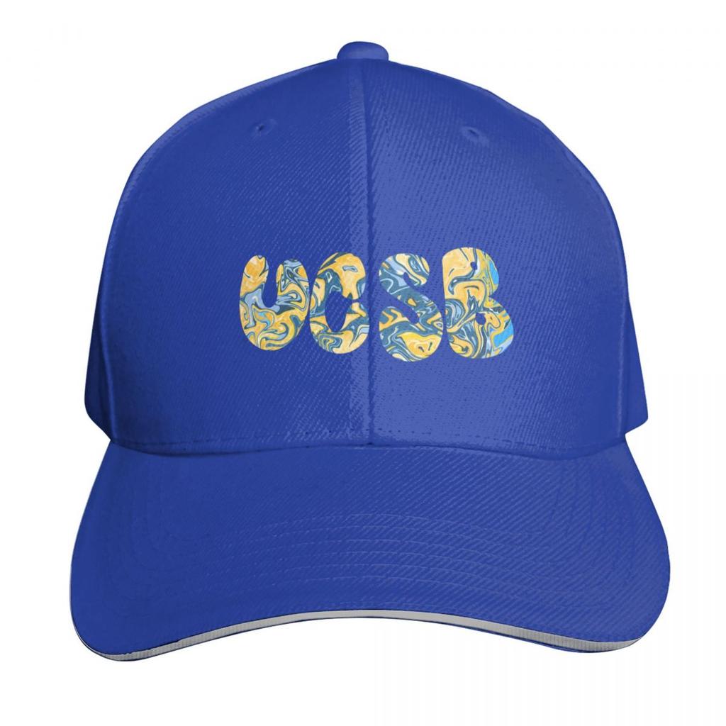 Ucsb Baseballkappe Snapback Flacher Schirm Strapback Dad Hat Sechs Bahnen Strukturierte Krone