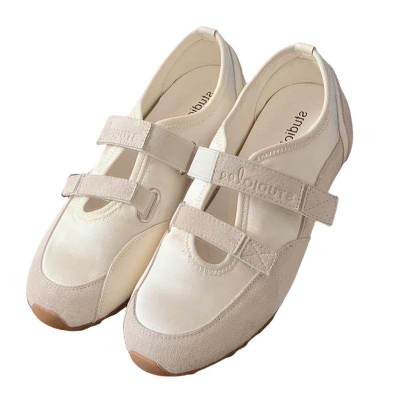 

Балетки Женские Спортивные Повседневные Туфли Новые Весна и Осень Мэри Джейн Модные Удобные Дышащие Спортивные Туфли для Ходьбы 35 бежевый