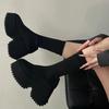 Fashion women Ankle Boots new High Heels Chelsea Boots Women New Platform Sexy Goth Motorcycle Boots Outdoor Comfortable shoes women