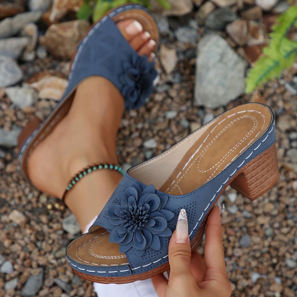 Fashion Wedge Sandals and Party Shoes Shock-absorbing and Comfortable Slippers for All Seasons Slides Women 2025 New Ladies' Decorative