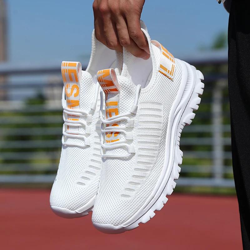 Fashion Men Running Shoes Fashion Mesh Hiking Lightweight Sneaker Fitness Breathable Casual Vulcanized Shoes for Women Zapatillas Hombre