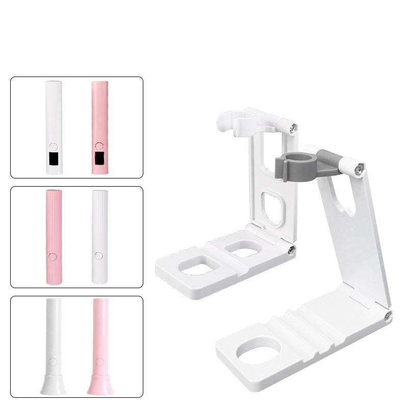 Nail Art Light Lamp Holder Nail Dryer Machine Phototherapy Lamp Bracket Rotatable And Foldable Nail Art Uv Light Lamp Holder