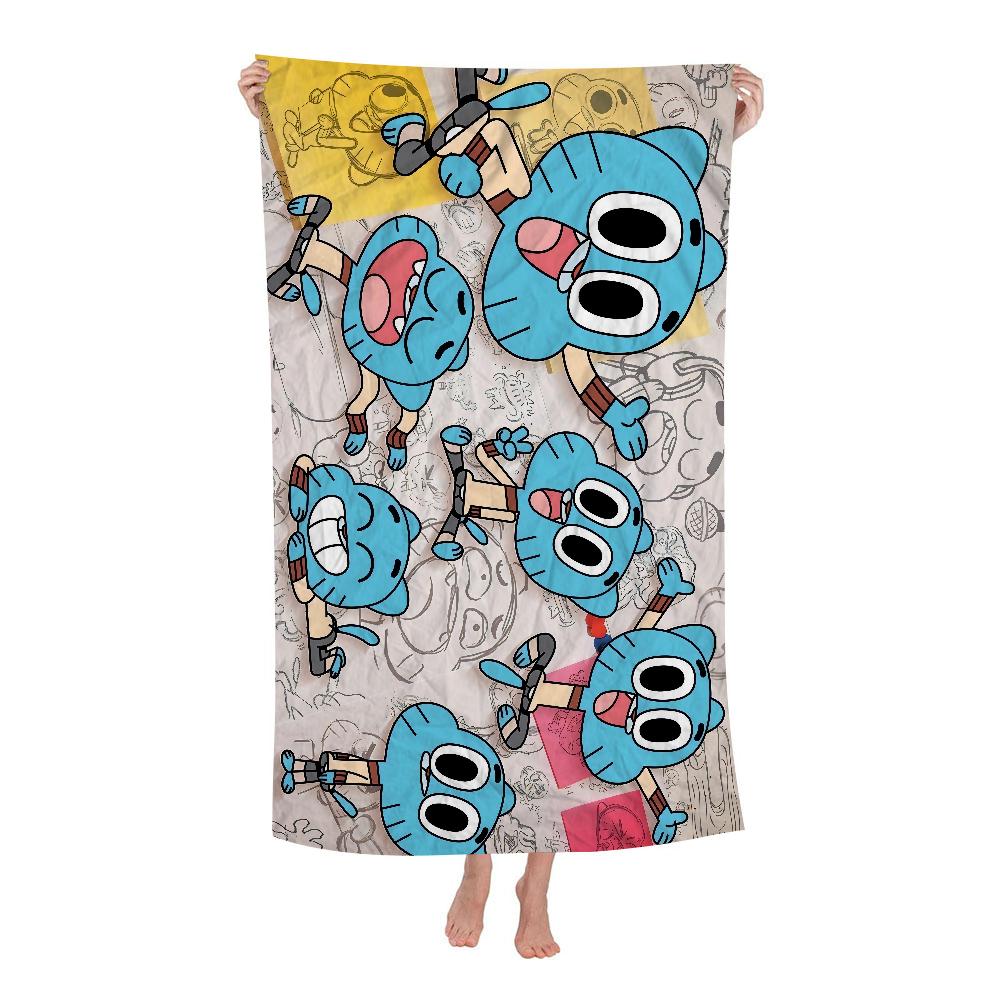 The-Amazing World G-Gumball Towel Microfiber Beach Towel Absorbent Quick Dry Soft Yoga Swimming Resort Mountain Climbing Towel