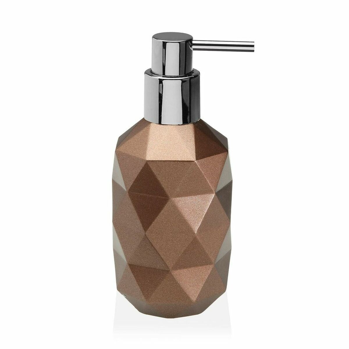 

Дозатор для мыла Versa Diamond Rose, пластиковая смола (7,7 х 17,8 х 7,7 см) TU прозрачный