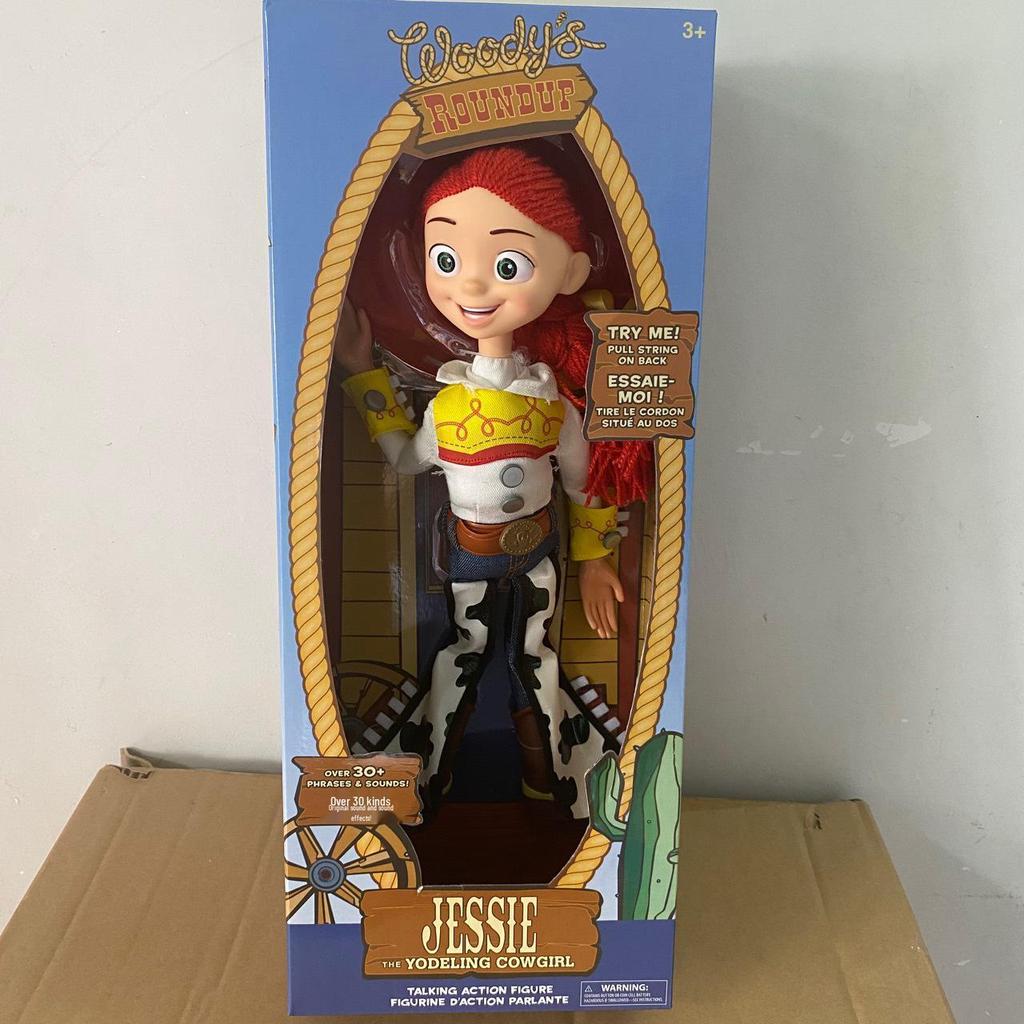 Sheriff Woody, Jessie, & Buzz Lightyear Pull-String Light-Up Figures - Toy Story 4