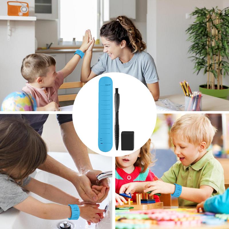 Reusable Silicone Memo Wrist Band Wearable And Waterproof To Do List Slap Bracelets Writable  Erasable Wristband For Nurses Memo