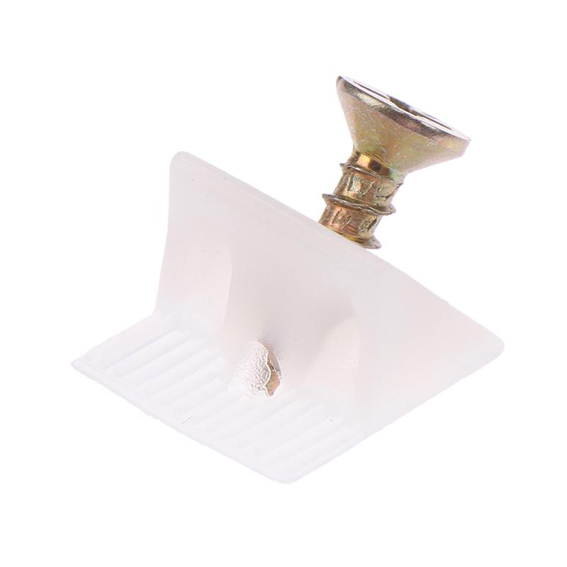 20Pcs/Lot 45 Degree Angle Plastic Corner Bracket Block For Furniture With Screws