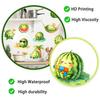 Creative Cartoon Watermelon Vacation Self Adhesive Removable No Residue Glass Window Sticker for Kitchen Living Room Home Decor