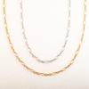 3.5mm Wide 316L Stainless Steel Necklace for Women Men Oval O Figaro Chain On Neck Jewelry Accessories Ladies Choker DIY Gift