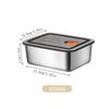 High Quality Stainless Steel Camping Lunch Box Sealed Leak-proof Bento Box Refrigerator Microwave Freezer Storage Box