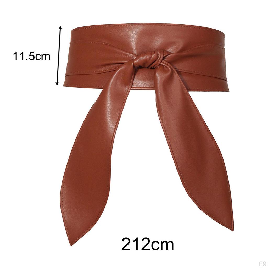Stylish Wide Belt with Self-Tie Closure for Women's Fashion
