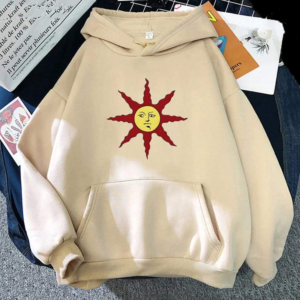 DARK SOULS Retro Hoodies Graphic Printing Women/men Sweatshirt Autumn/Winter Harajuku Loose Clothes Roupas Femininas Pullovers