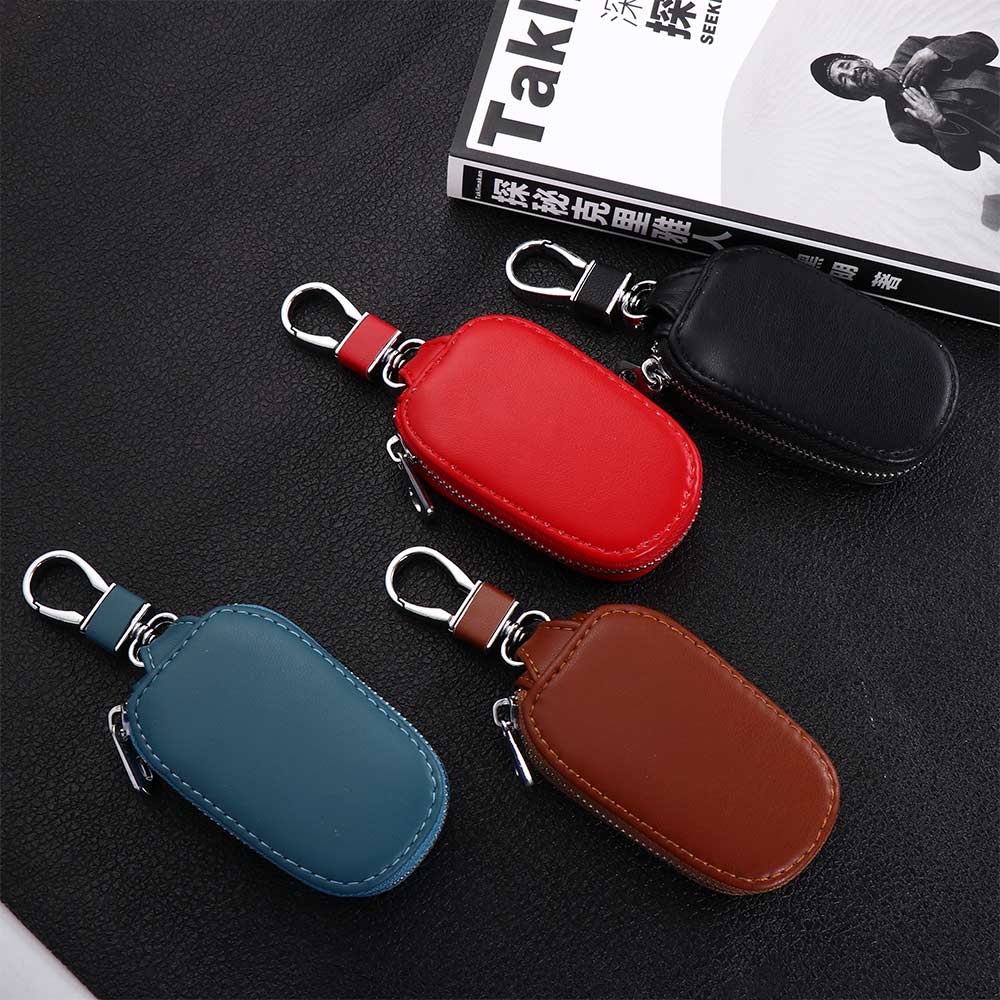 Covers PU Leather With Keyring Keys Organizer Zipper Key Case Bag Car Key Wallets Car Key Case