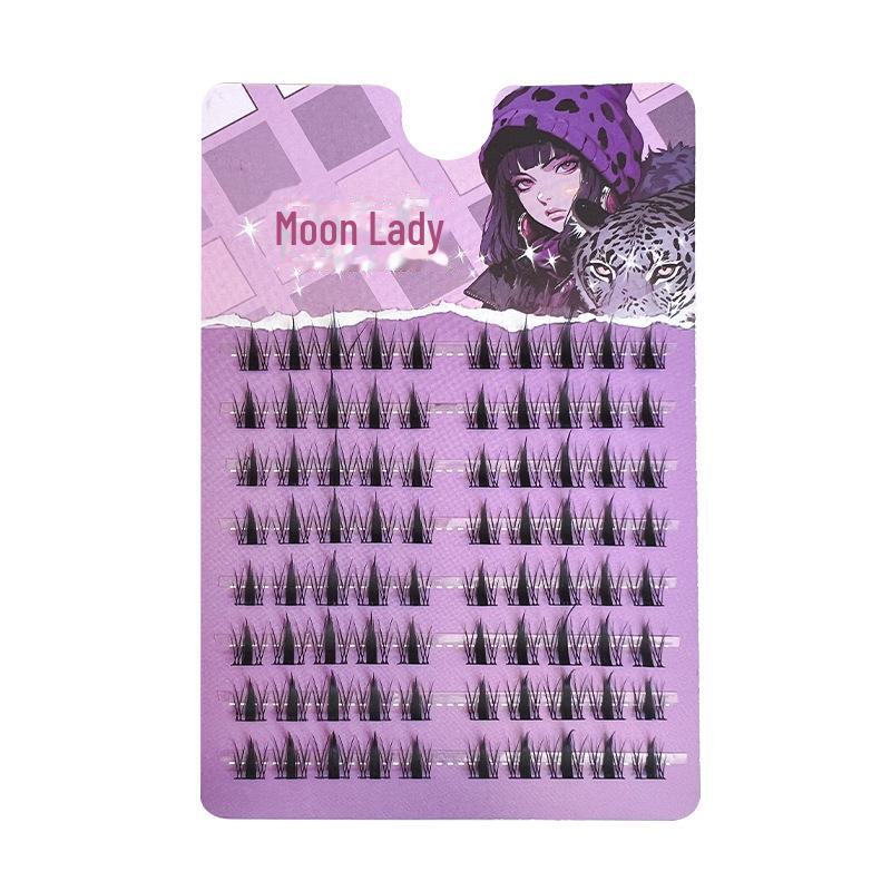 

«Юэ Цзяо Нян, накладные ресницы из осенних листьев»: Натуральные завитки, мультяшные глаза, повседневная одежда для студентов.