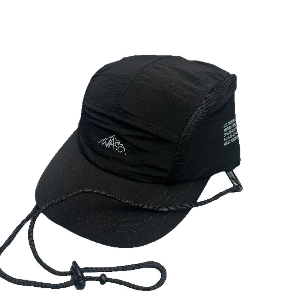 Amerikanische Schnelltrocknende Baseballkappe mit Seitentasche für Briefe, Windschutzseil, für Männer und Frauen, für Outdoor-Camping, Personalisierbare Kappe