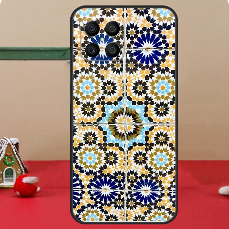 Moroccan Tile Case For Honor Magic 8 Pro 6 7 Lite Honor 400 200 50 70 X8c X8b X9a X9b X9c X9d Win RT Coque