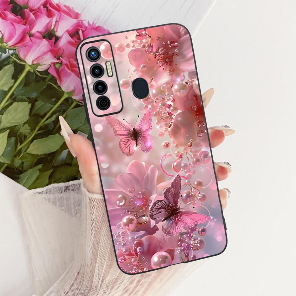 Stoßfeste Hülle für Tecno Camon 17 Pro 17P Hülle CG7 CG7n CG8 CG8h Niedliche Cartoon Weiche Schale für Tecno Camon 17 CG6 CG6j Rückseite
