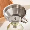 Kitchen Funnel Stainless Steel Funnel with Strainer Large Metal Funnel Filter for Filling Bottle Oil Liquid Kitchen Accessories