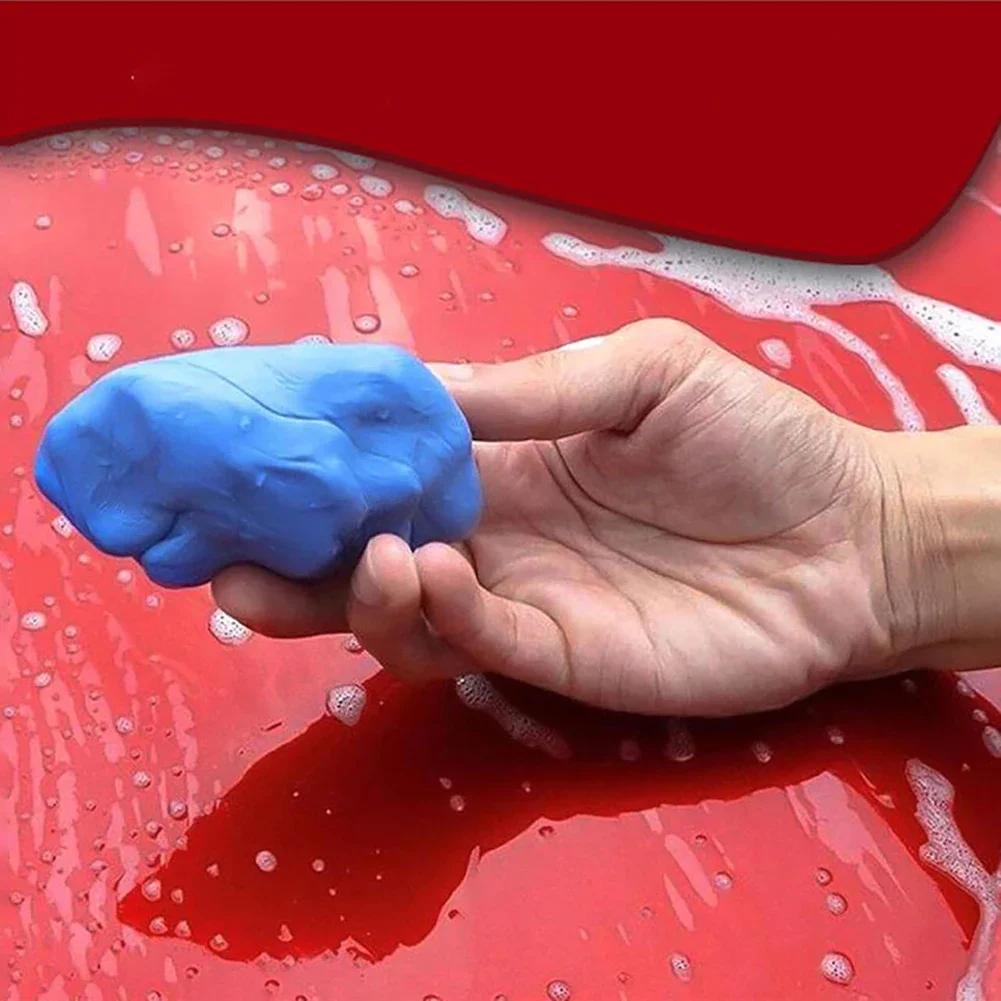 5-1pcs Cleaning Car Remove Different Types Of Stains Clay Cleaning Bar Blue Car Wash Mud Clay Decontamination Car Wash Mud Clay