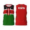 Kenya Flag Basketball Sports Running Fitness Multifunction Sleeveless Tshirt