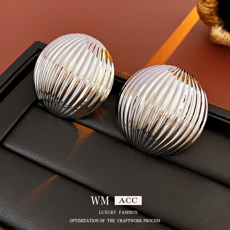 Boucles d'oreilles vintage Argent Aiguille Cœur & Fleur Pendentif Pompon