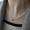 Vintage French Pearl Crystal Choker - Elegant Korean-Inspired Necklace for Women