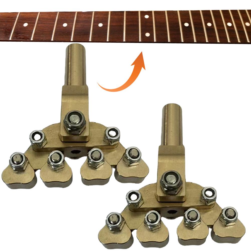 Guitar Fractal Fret Press Repair Tool Fret Board Repair Tool Variable Radian Pressure Head for Various Radius Fretboard