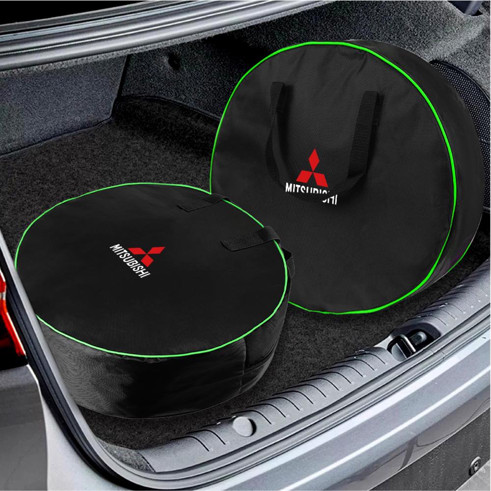 Car Charging Cable Storage Carry Bag Round Charger Cables Carry Bag for Mitsubishi Ralliart Lancer EX Outlander ASX Competition