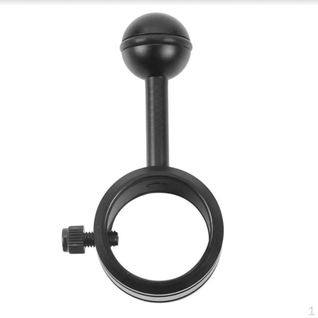 Arm Mount Holder Clip Underwater Flashlight Torch Stand Ball Joint Bracket Black 25mm