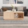 Coffee Table 100 X 101 X 40.5 Cm Solid Pine Wood