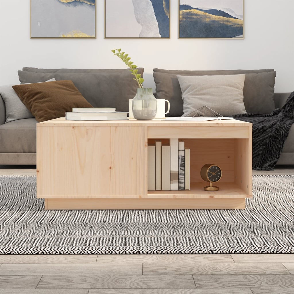 Coffee Table 100 x 101 x 40.5 cm Solid Pine Wood