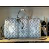 Large Capacity Travel Duffel Bag Men Plaid Waterproof Antibacterial 50x18x27cm 20-35L Casual Trip