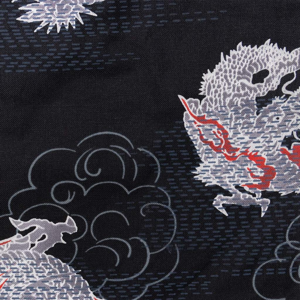 Drawstring Bag for Traditional Japanese Sizes 12 and [KYOETSU] Yukata, Pattern, 13, Men's (Size 13-3. Unryu)