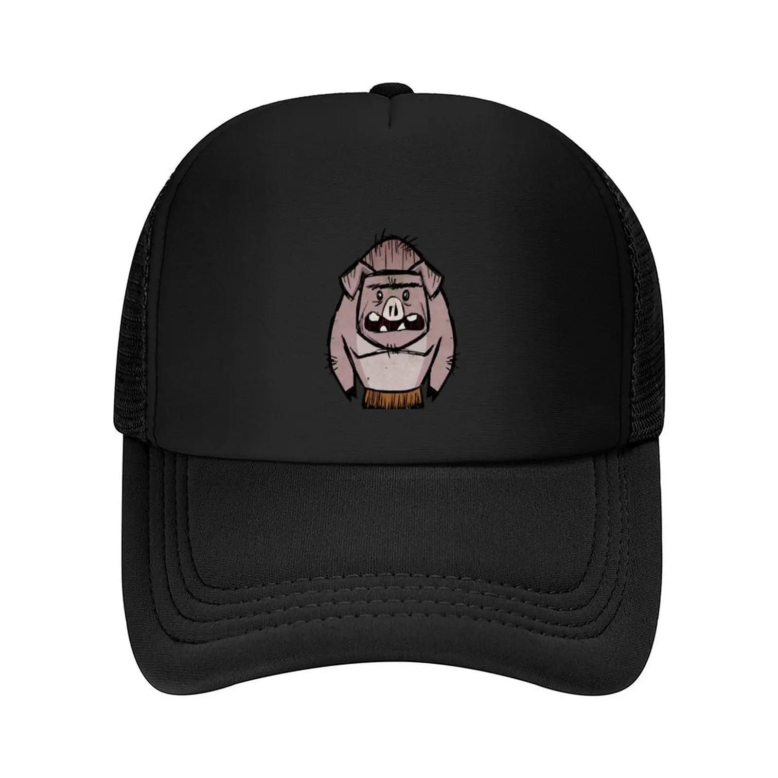 Dont Starve Pig Baseball Cap Golf Hat Unisexs big size hat sun caps custom caps Unisexs Hats Womens