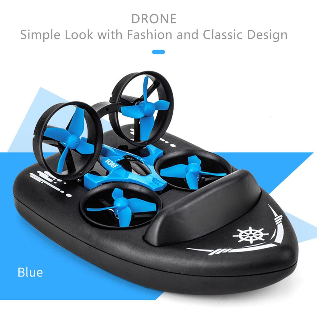 RC Drone Toy   Headless Mode Land Water Electric Remote Control Boat Children Toy