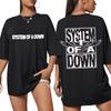 Rock Band System of A Down T Shirts Unisexs Vintage Alternative Metal Music Gothic Classic Tshirt Pure Cotton Fashion T Shirt
