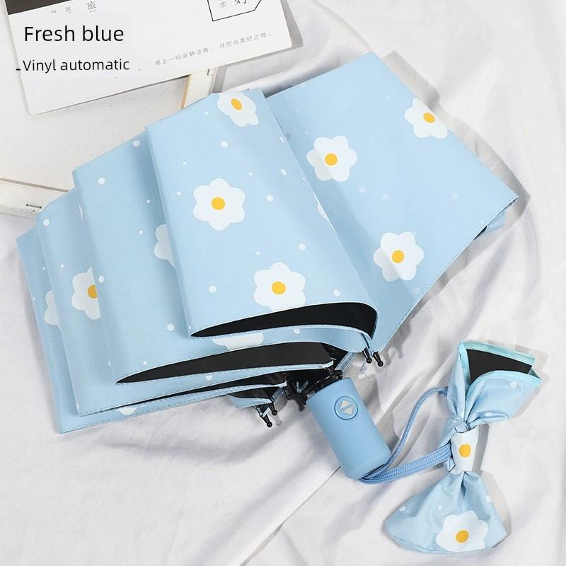 Fully Automatic Umbrella for Both Sunny and Rainy Weather, Women's Sun Umbrella, Sun Protection, Uv Protection, Double-Layer, High Aesthetic Value