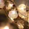LED Ocean Shell Lights String Battery Operated Fairy Lights Seahorse Starfish Theme Bedroom Living room Wedding Party Decorative