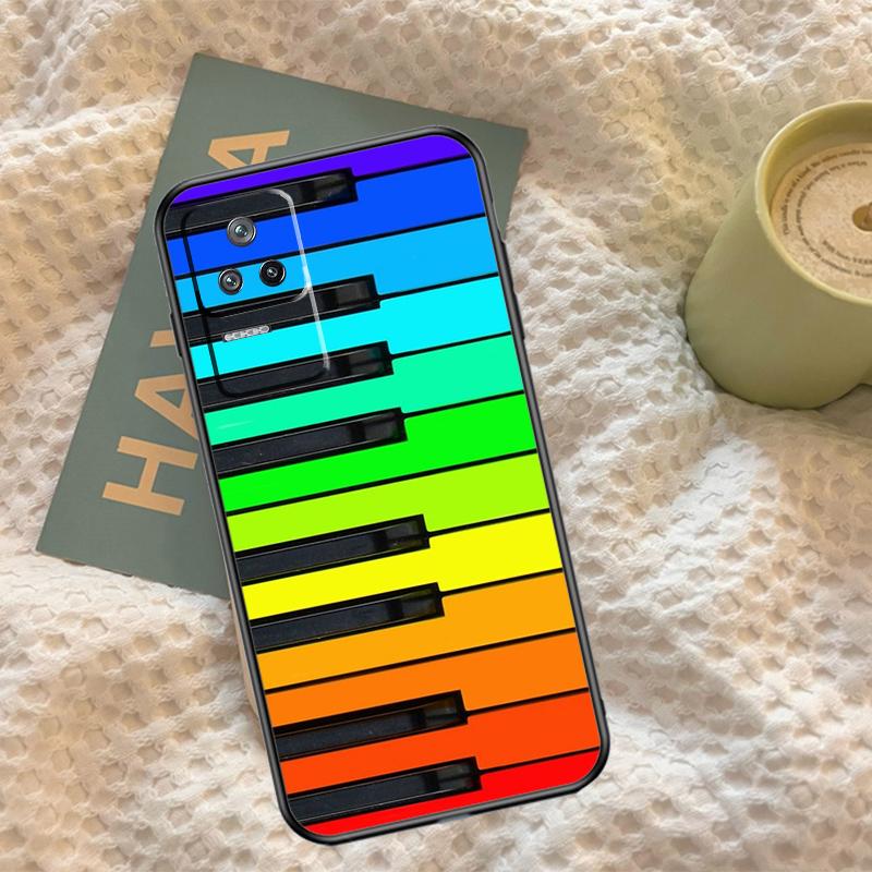 Piano Keys Musical Case For Xiaomi 14T 13T Pro 11T 12T 13 14 15 Ultra POCO X7 Pro X3 X5 X6 F5 F6 M6 Pro Cover