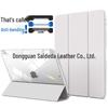 iPad 10.2" Leather Case with Pen Slot & Transparent Acrylic Back